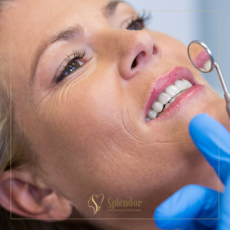 Illustration of teeth showing dental implant structure